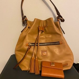 Dooney & Bourke Drawstring purse and wallet set